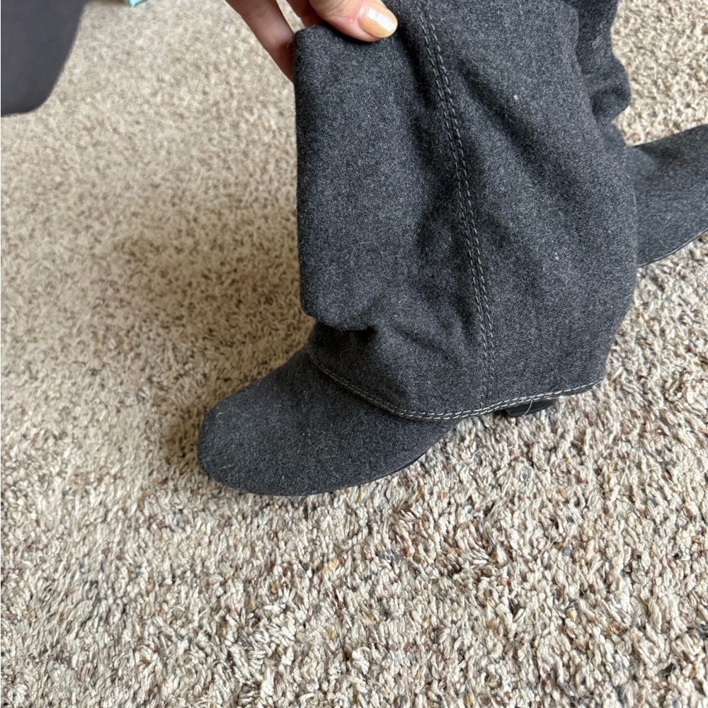 Wool- Like Material Boot - image 5